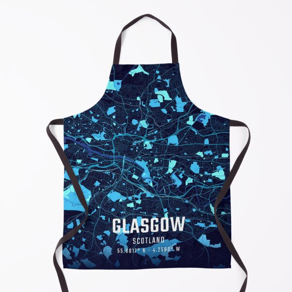 Item preview, Glasgow Midnight City Map designed and sold by HomeLivingCo.