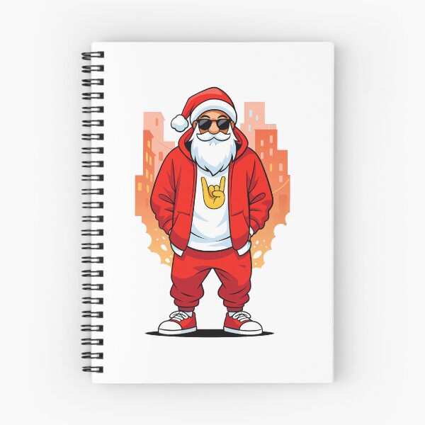Item preview, Groovy Santa on the Streets designed and sold by ArtesioByZaber.