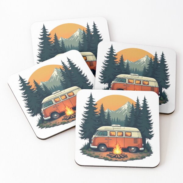 Item preview, Colorado Camping Design Art | Retro Van Camping Graphic Gift designed and sold by Katedesignz.