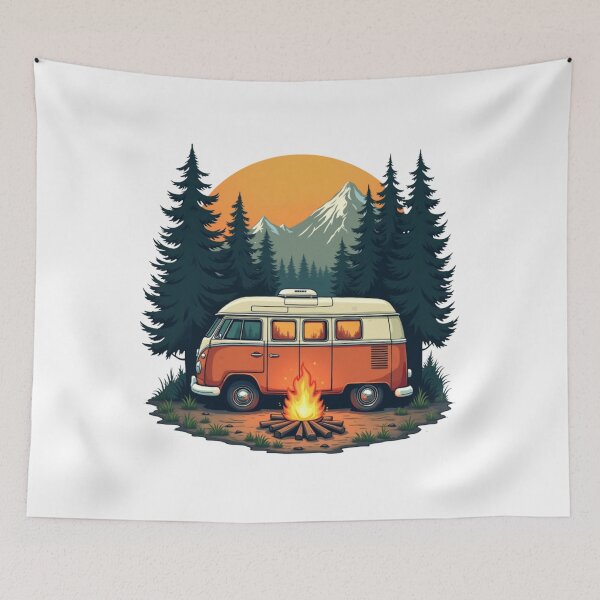 Item preview, Colorado Camping Design Art | Retro Van Camping Graphic Gift designed and sold by Katedesignz.
