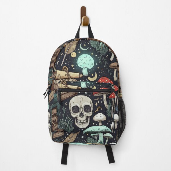 Aperçu de l'œuvre Motif Forêt de Champignons Dark Academia - Style Cottagecore Gothique Fantaisiste - Répétition sans couture créée et vendue par StickyGuys.