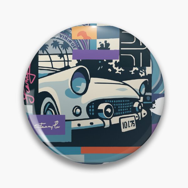 Item preview,  retro car collage designed and sold by JMcdesigner.