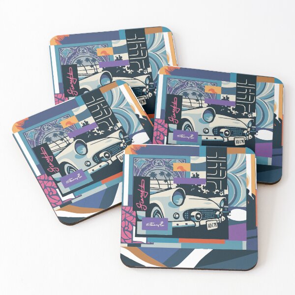 Item preview,  retro car collage designed and sold by JMcdesigner.