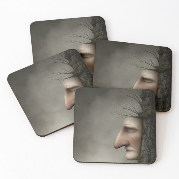 Item preview, Rooted Wisdom Stoic Old Man Portrait - Timeless Nature Art designed and sold by Carlos Restrepo.