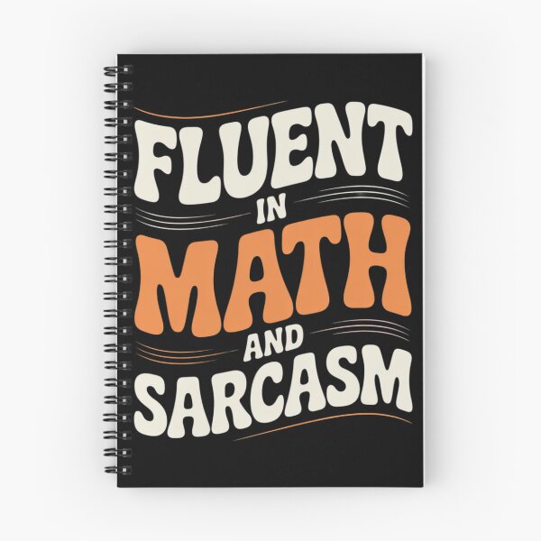 Item preview, Fluent in Math and Sarcasm Teacher or Student  designed and sold by lilLilaBatArt.