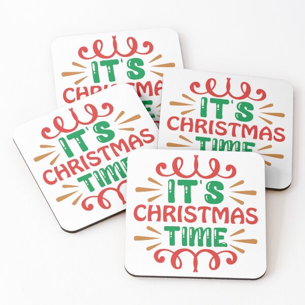 Item preview, It's Christmas Time - Simple Festive Holiday Greeting designed and sold by FuzionRaptor.