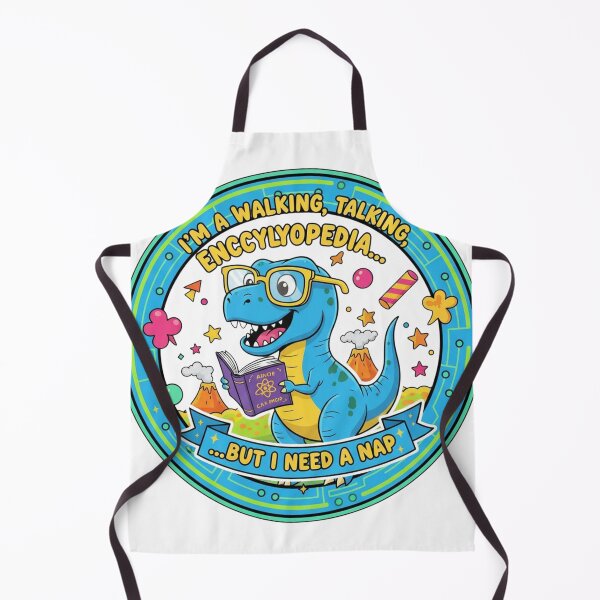 Item preview, Walking Encyclopedia, But Needs a Nap" Funny Dinosaur Kids T-Shirt designed and sold by Sushikidsntoddlers.