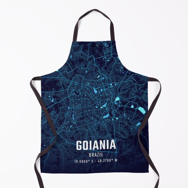 Item preview, Goiania Midnight City Map designed and sold by HomeLivingCo.
