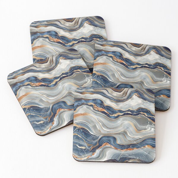Item preview, Blue Waves Marble designed and sold by Letteraddicted.