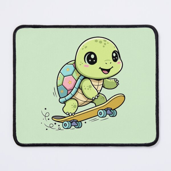 Item preview, Cute Skateboarding Turtle – Kawaii Skater Turtle Illustration designed and sold by Royalsticker.