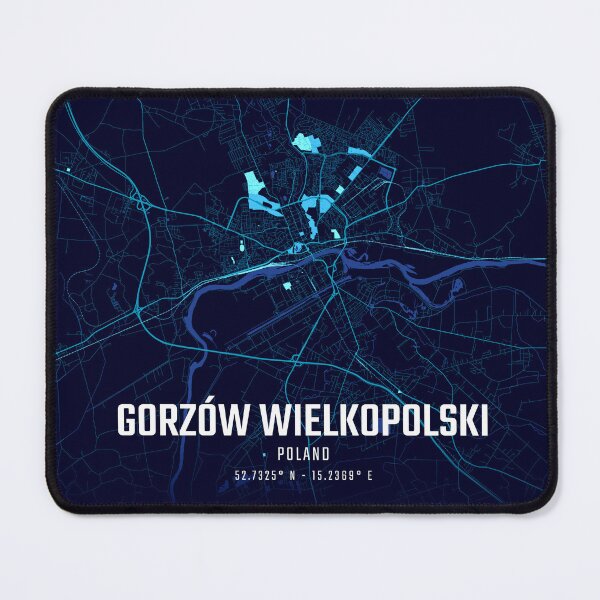 Item preview, Gorzów Wielkopolski Midnight City Map designed and sold by HomeLivingCo.