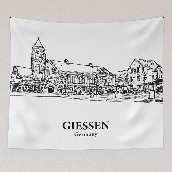 Item preview, Giessen - Germany designed and sold by Lakeric Cityscapes.