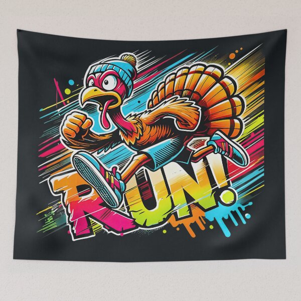 Item preview, Funny Turkey Trot Shirt – Run Turkey Run 5K Thanksgiving Tee, Colorful Retro Runner Outfit, Fall Race Day Top designed and sold by BeatriceJFling.
