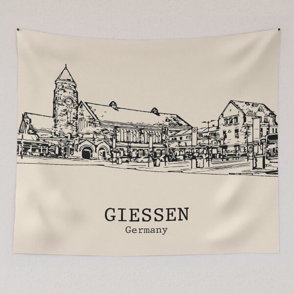 Item preview, Giessen - Germany designed and sold by Lakeric Cityscapes.