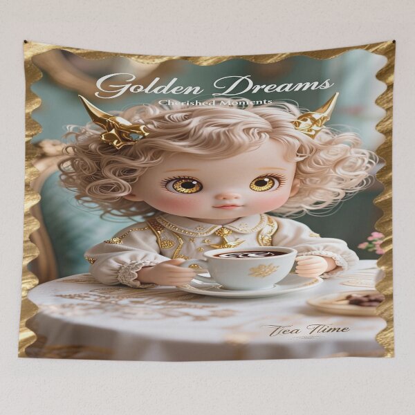 Item preview, Golden Dreams Cherished Moments-Tea Time 2 designed and sold by DinsignStudio.