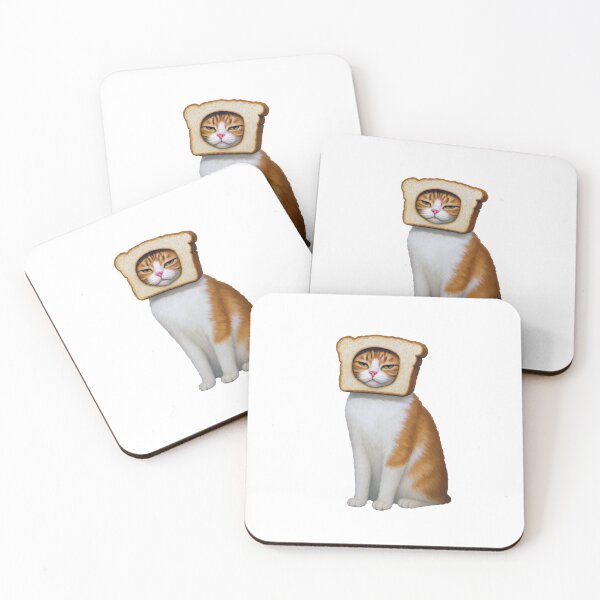 Item preview, Funny Cat Wearing Toast Bread on Head designed and sold by TeeARTHY.