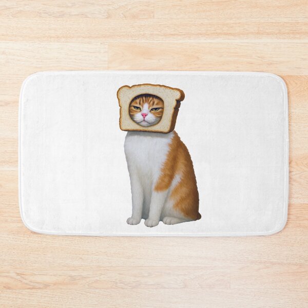 Item preview, Funny Cat Wearing Toast Bread on Head designed and sold by TeeARTHY.
