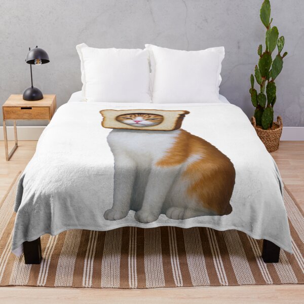 Item preview, Funny Cat Wearing Toast Bread on Head designed and sold by TeeARTHY.