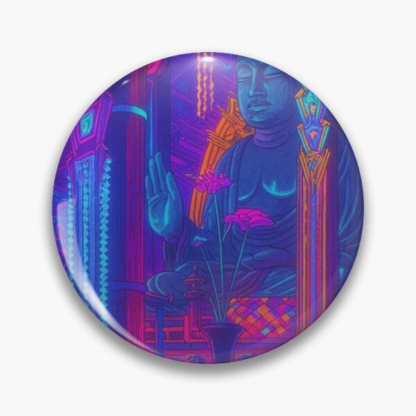 Item preview, Neon Ukiyo-e Great Buddha of Nara designed and sold by Neo-Ukiyo-Wave.