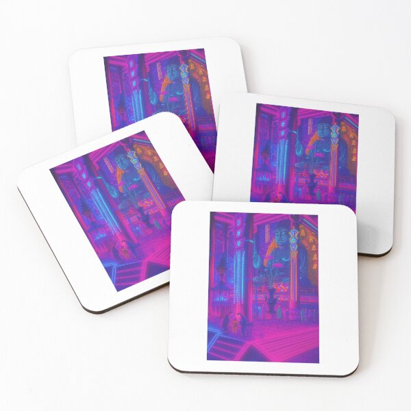Item preview, Neon Ukiyo-e Great Buddha of Nara designed and sold by Neo-Ukiyo-Wave.