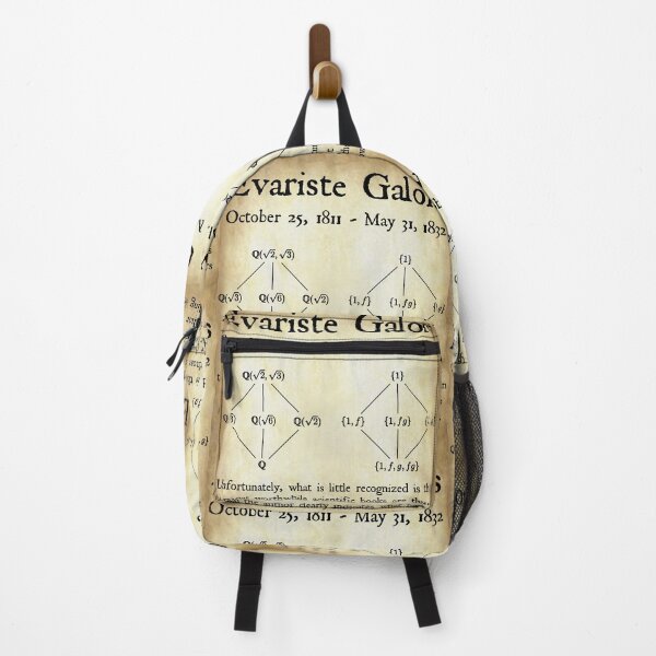 Item preview, Nerdy Vintage Evariste Galois Math Science Teacher Black Text Parchment designed and sold by MathWare MathClips.