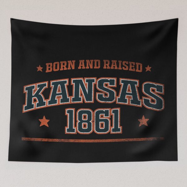 Item preview, Kansas, born and raised designed and sold by HB Shirts.