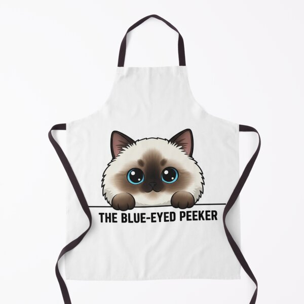 Item preview, Cute Peeking Siamese Cat (Chonky Blue Eyes) Sticker designed and sold by Siamcatshop.