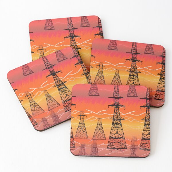 Item preview, Pylon Horizon Pop Art Pattern designed and sold by pinkal.