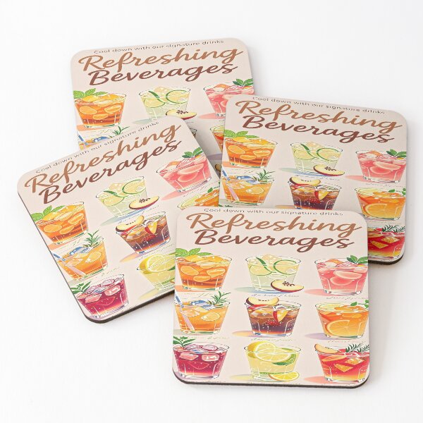 Item preview, Signature Drinks Refreshing Beverages 1 designed and sold by DinsignStudio.