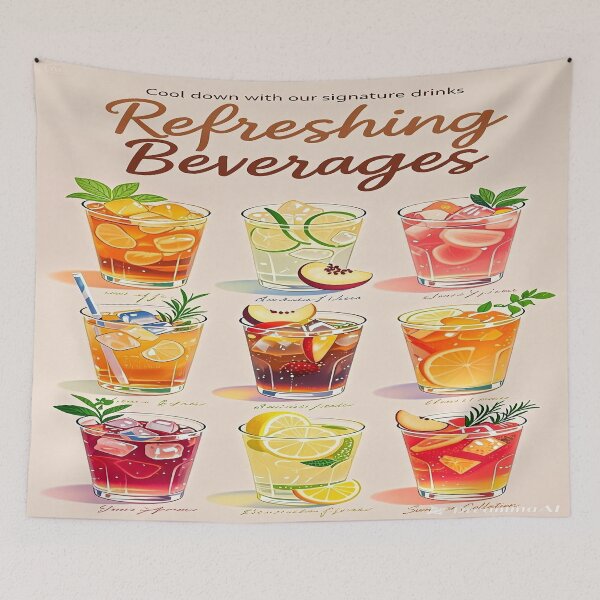 Item preview, Signature Drinks Refreshing Beverages 1 designed and sold by DinsignStudio.
