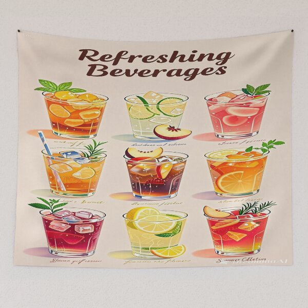 Item preview, Signature Drinks Refreshing Beverages 3 designed and sold by DinsignStudio.