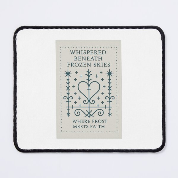 Item preview, Whispered Beneath Frozen Skies – Sacred Winter Symbol designed and sold by TMD167207.
