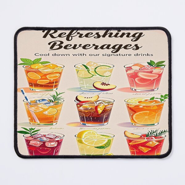Item preview, Signature Drinks Refreshing Beverages 4 designed and sold by DinsignStudio.