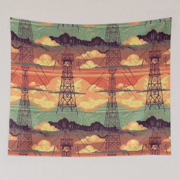 Item preview, Abstract Electric Dreams Pattern designed and sold by pinkal.