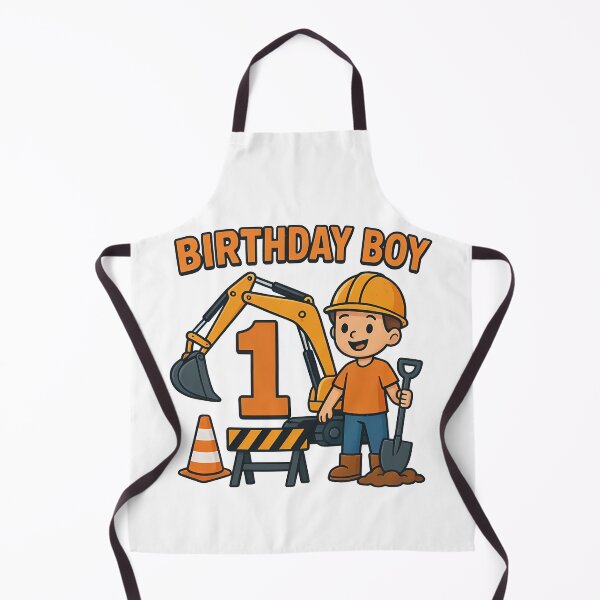 Item preview, 1st Birthday Boy Construction Excavator designed and sold by k3rstman1.