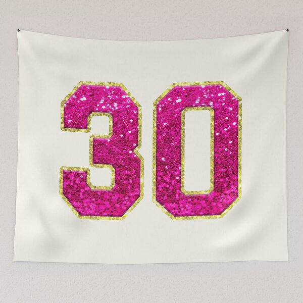 Item preview, Number 30 Pink Glitter designed and sold by Jeallan Designs.