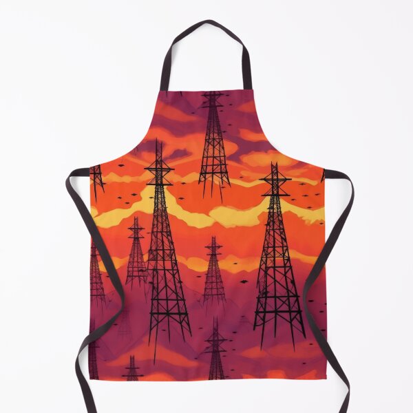 Item preview, Warm Sunset Pylon Silhouette designed and sold by pinkal.