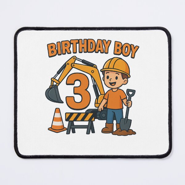 Item preview, Birthday Boy 3 Construction Excavator designed and sold by k3rstman1.