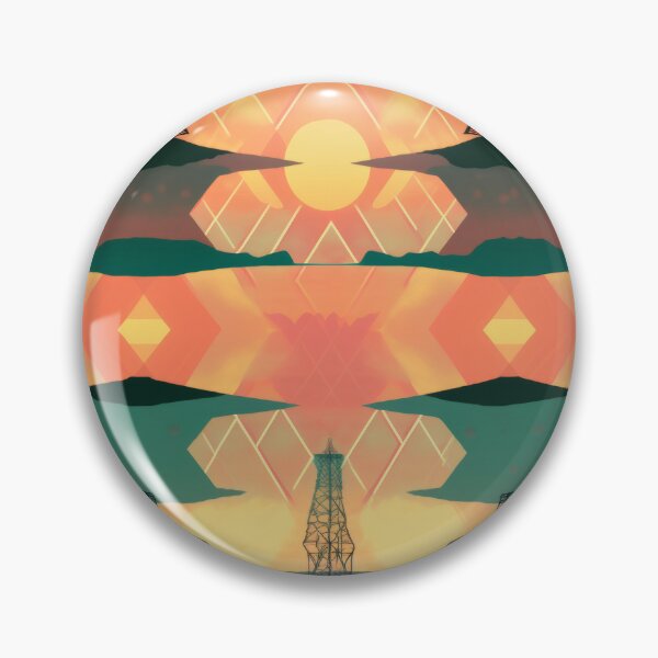 Item preview, Geometric Pylon Electric Sky designed and sold by pinkal.