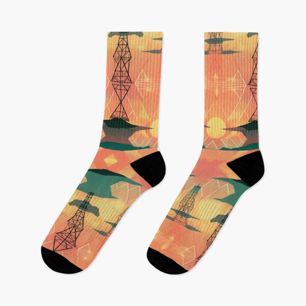 Item preview, Geometric Pylon Electric Sky designed and sold by pinkal.