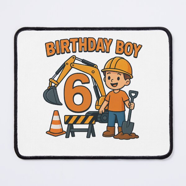 Item preview, 6th Birthday Boy Excavator Construction designed and sold by k3rstman1.