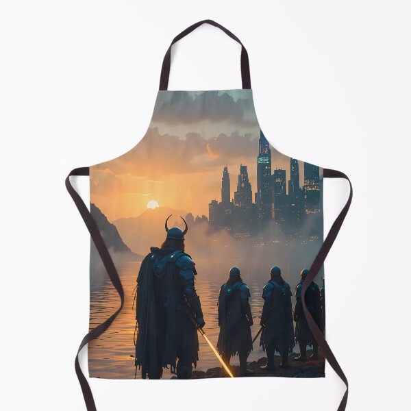 Item preview, Vikings Urban Fantasy Warriors Creatures Neon Landscapes Art designed and sold by ART ATTACK ZONE.