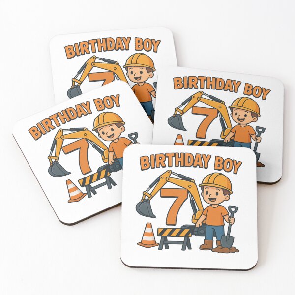 Item preview, 7th Birthday Boy Construction Digger designed and sold by k3rstman1.