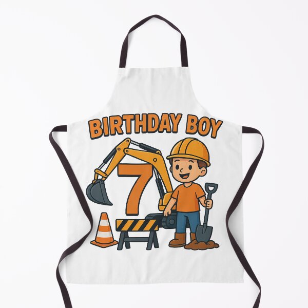 Item preview, 7th Birthday Boy Construction Digger designed and sold by k3rstman1.