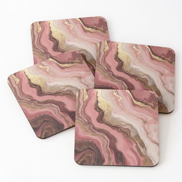Item preview, Marble pattern pink & gold designed and sold by Letteraddicted.
