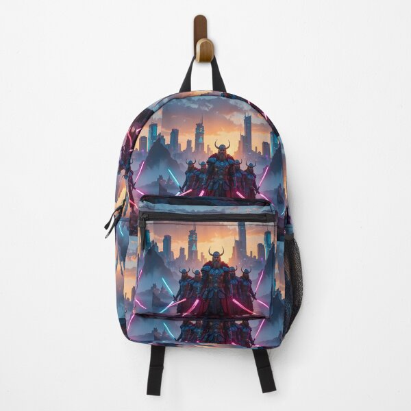 Item preview, Ragnar Urban Fantasy Warriors Creatures Neon Landscapes Art designed and sold by ART ATTACK ZONE.