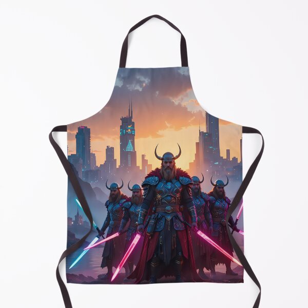 Item preview, Ragnar Urban Fantasy Warriors Creatures Neon Landscapes Art designed and sold by ART ATTACK ZONE.