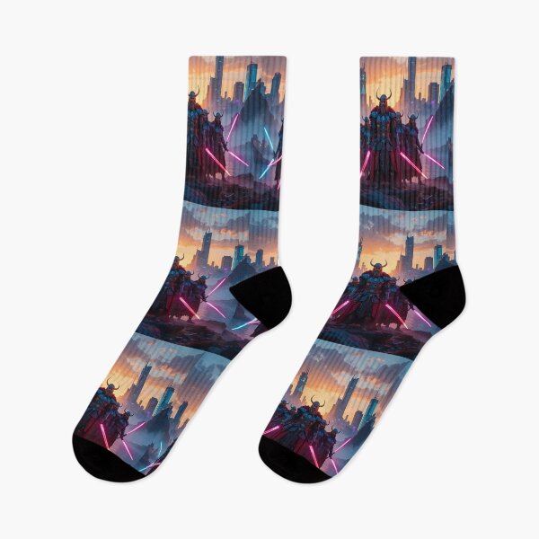Item preview, Ragnar Urban Fantasy Warriors Creatures Neon Landscapes Art designed and sold by ART ATTACK ZONE.