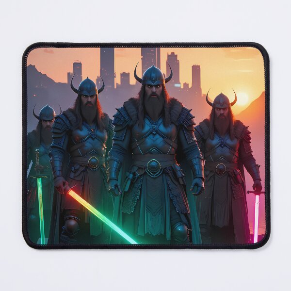 Item preview, Pop Urban Fantasy Warriors Creatures Neon Landscapes Art designed and sold by ART ATTACK ZONE.
