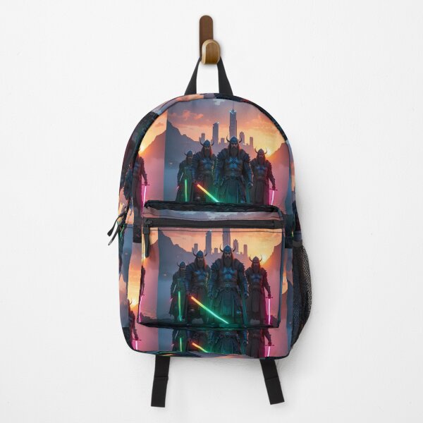 Item preview, Pop Urban Fantasy Warriors Creatures Neon Landscapes Art designed and sold by ART ATTACK ZONE.